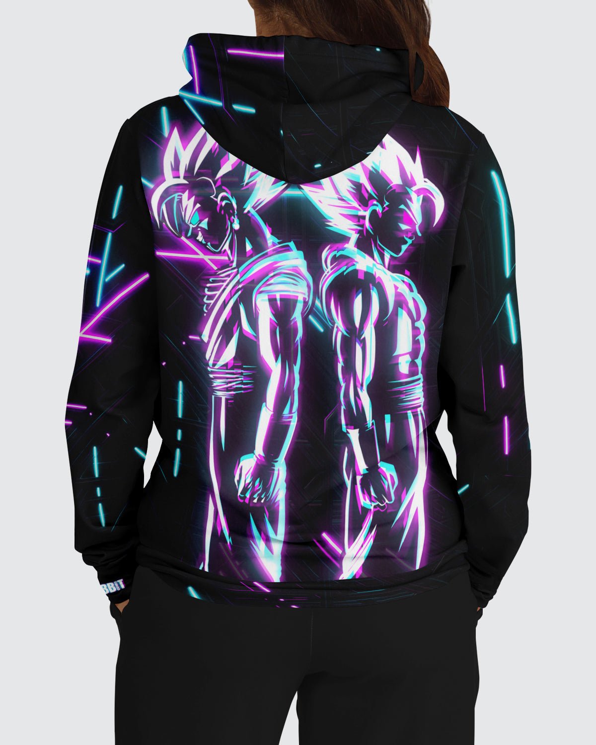 Goku and Vegeta Neon Hoodie • Dragon Ball