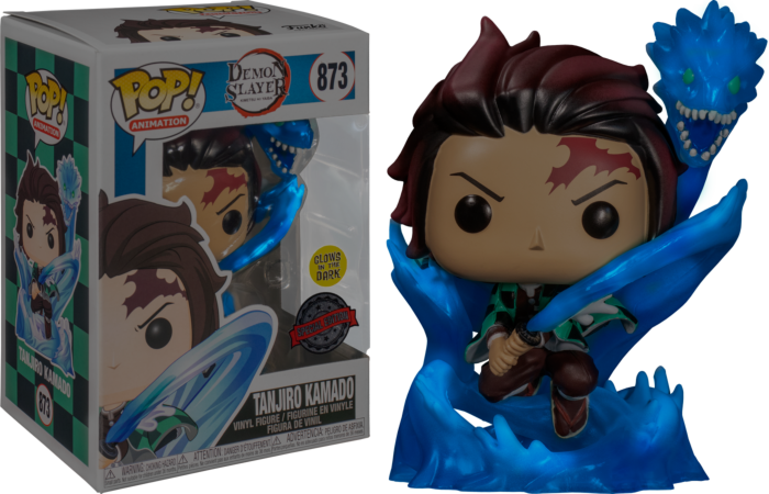 Funko Pop! Demon Slayer - Tanjiro with Dragon Translucent Glow in the Dark #873