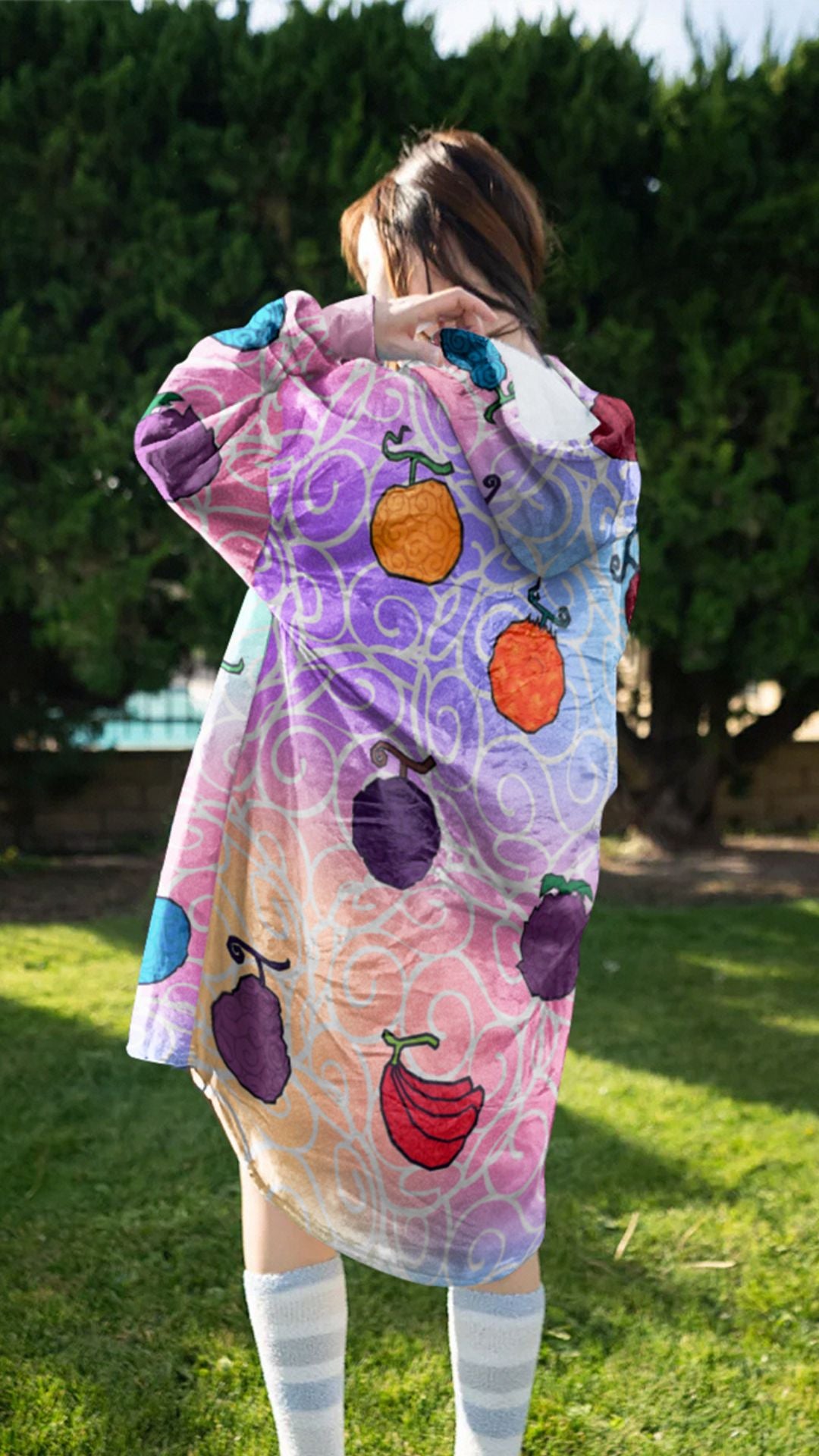 Devil Fruit Hoodie Blanket