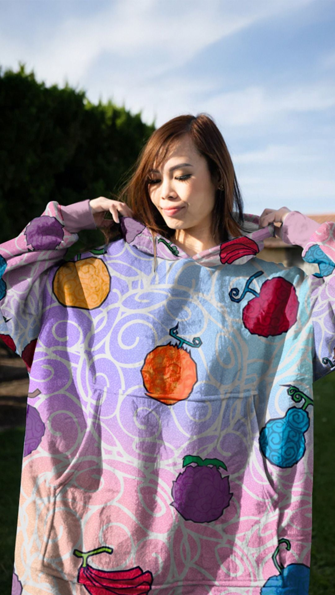 Devil Fruit Hoodie Blanket