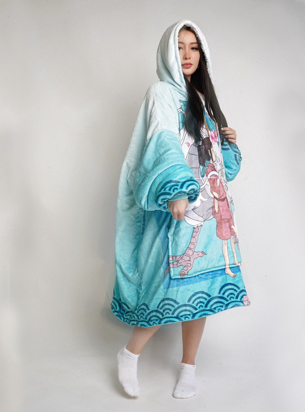Haku Blanket Hoodie - Spirited Away