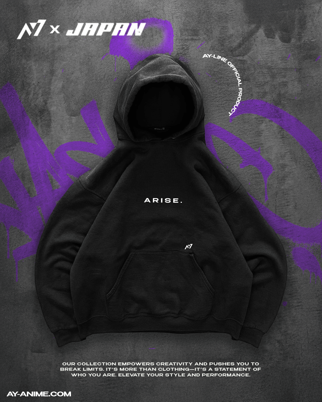 King of the Ants Streetwear Hoodie Black