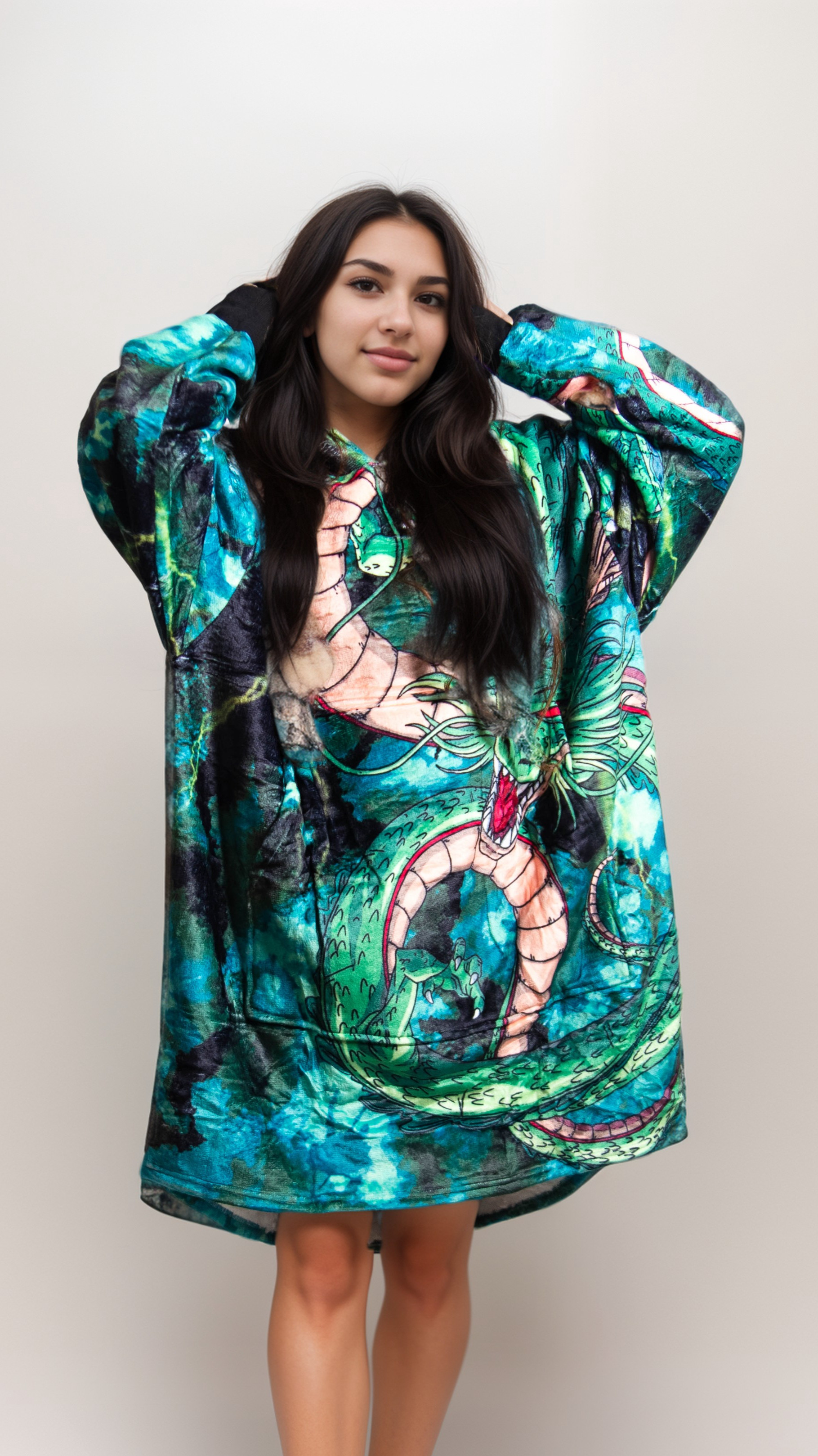 Wishing Dragon Hoodie Blanket
