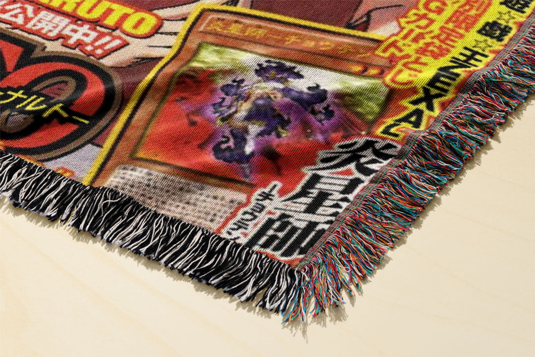 Shinobi Woven Blanket Tapestry By Moekyo
