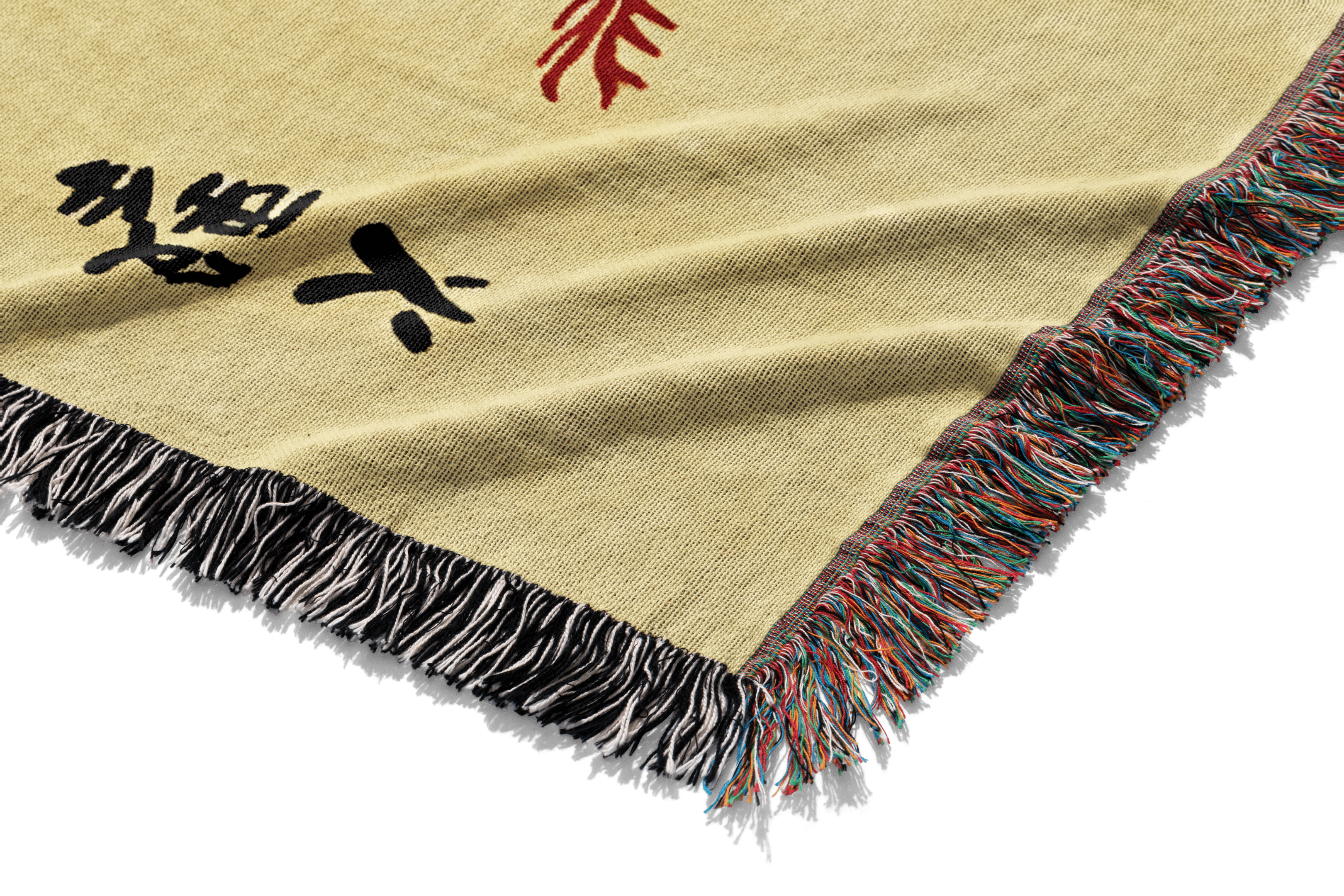 Fire Scroll Woven Blanket Tapestry By Moekyo
