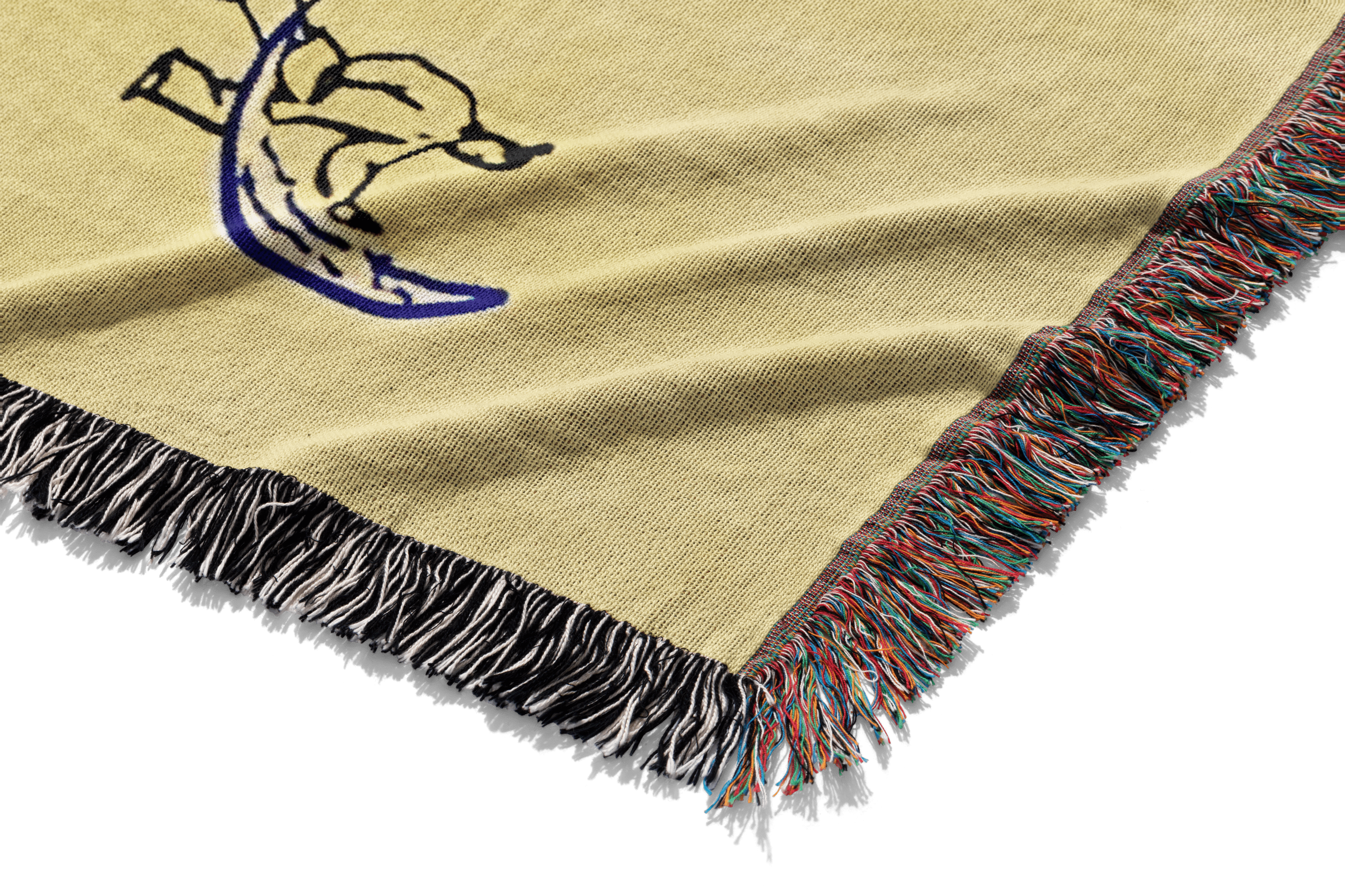 Water Scroll Woven Blanket Tapestry By Moekyo